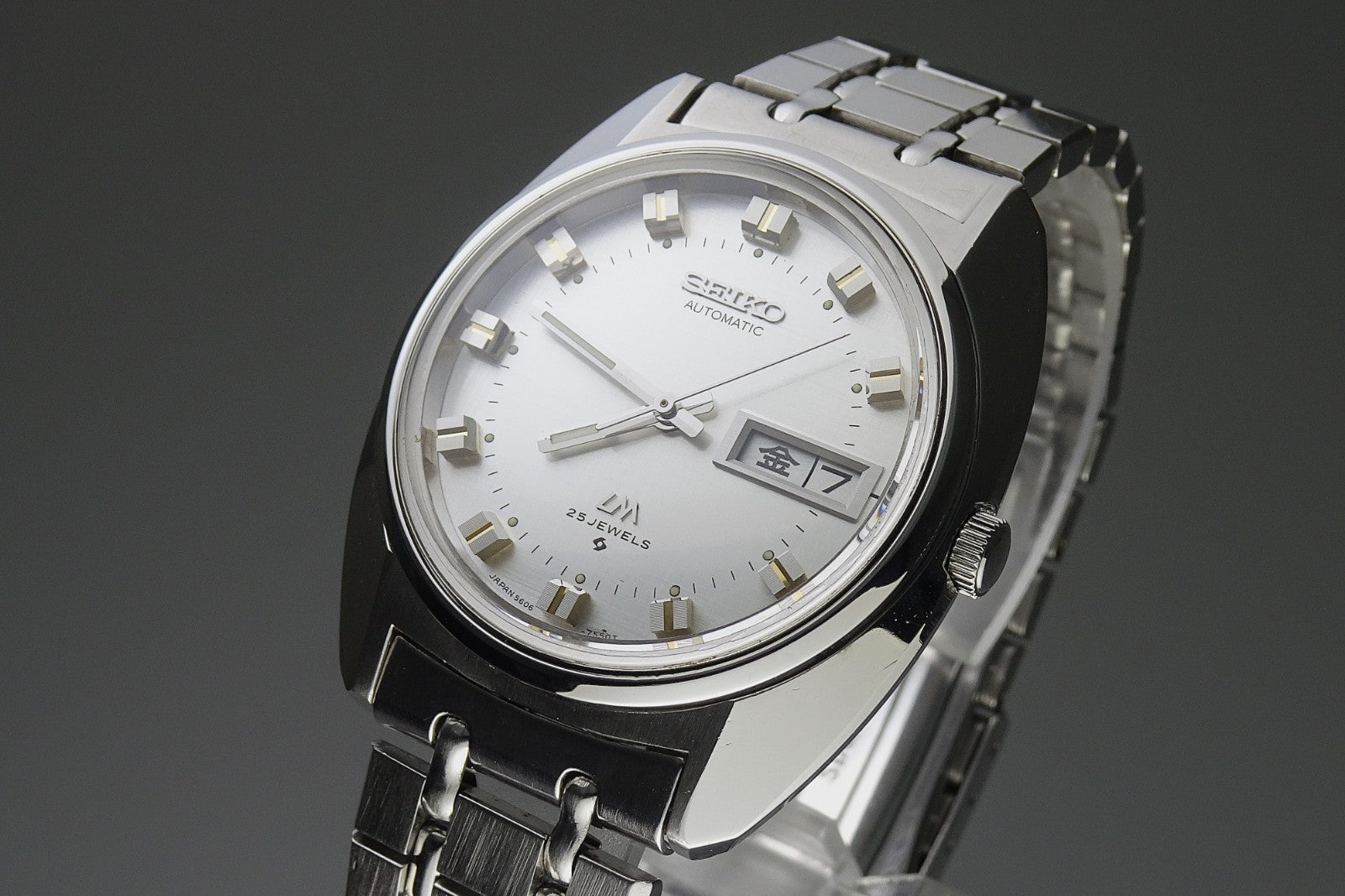 Vintage 1973 JAPAN SEIKO LORD MATIC WEEKDATER 5606-7230 25Jewels Automatic.