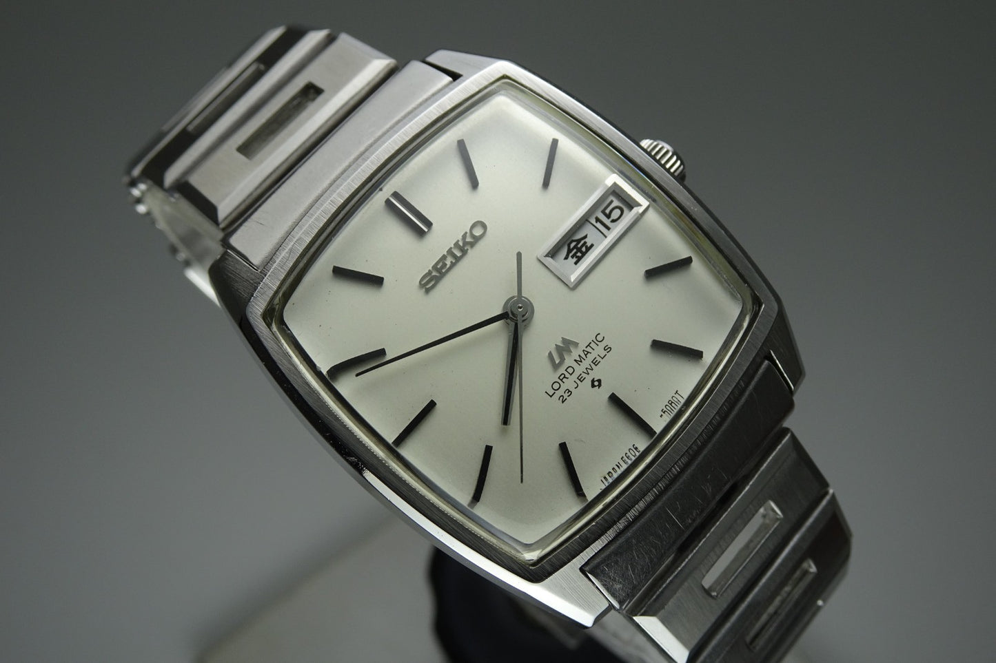 Vintage 1971 JAPAN SEIKO LORD MATIC WEEKDATER 5606-5000 23Jewels Automatic.