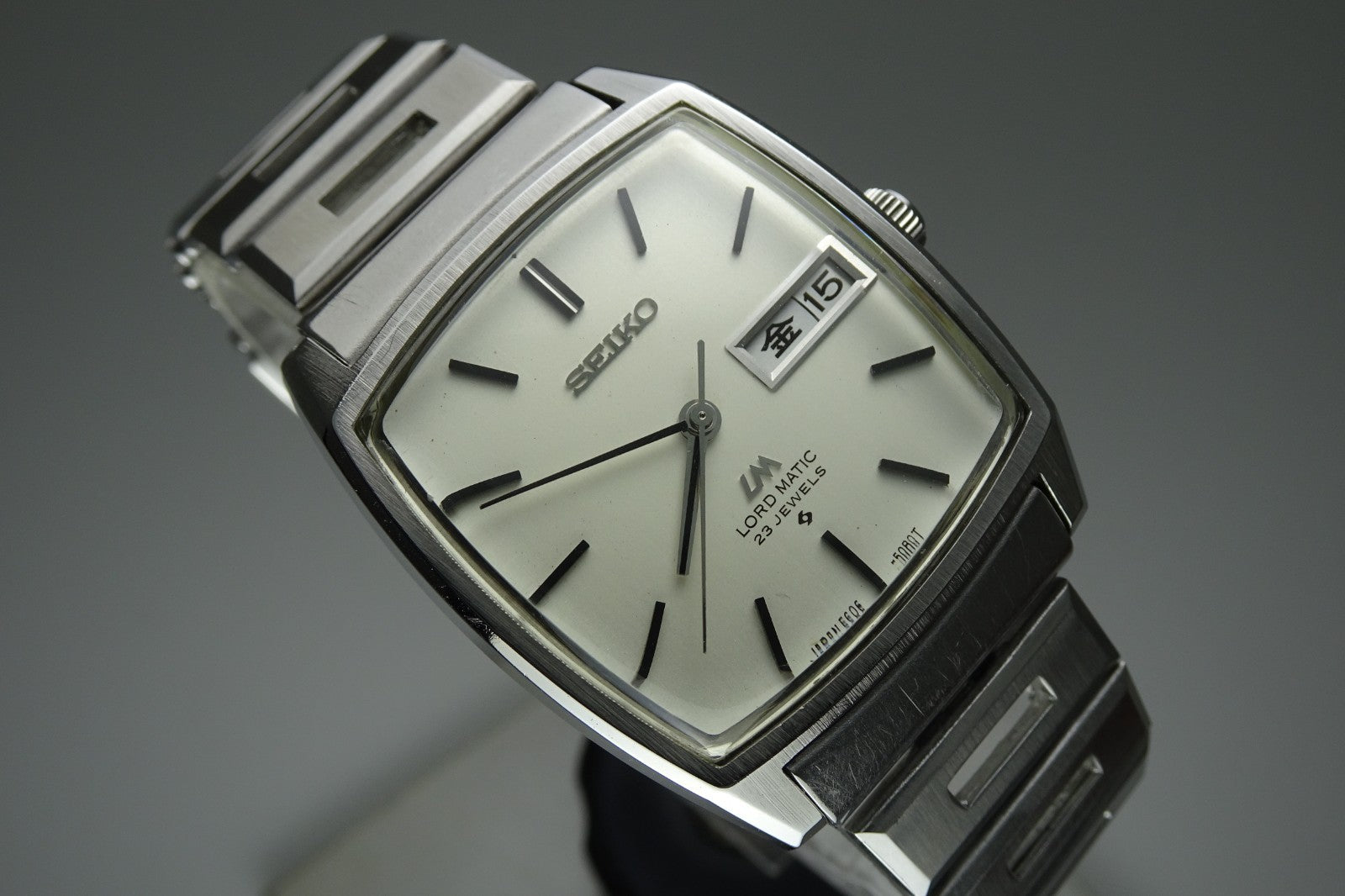 Vintage 1971 JAPAN SEIKO LORD MATIC WEEKDATER 5606-5000 23Jewels Automatic.