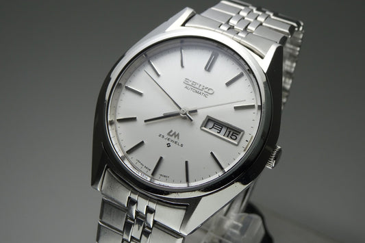 Serviced Vintage 1974 JAPAN SEIKO LORD MATIC WEEKDATER 5606-8030 25J Automatic.