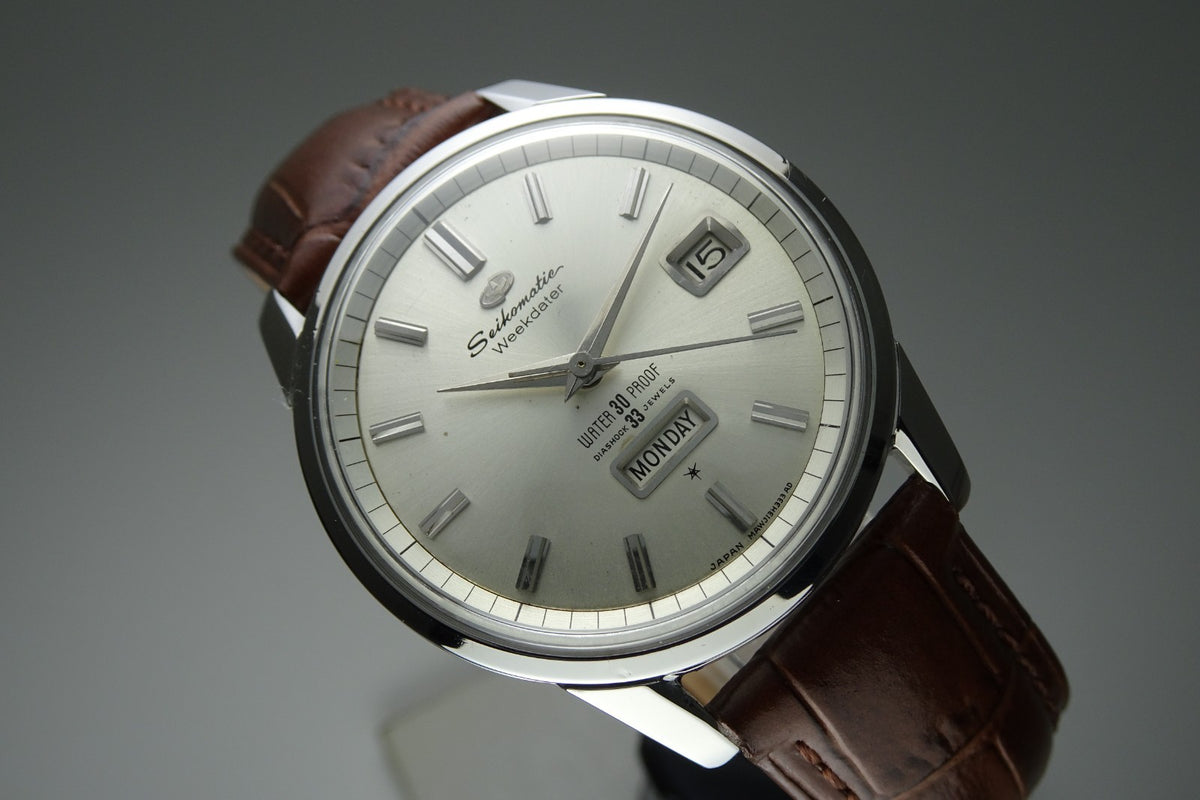 Vintage 1963 JAPAN SEIKO MATIC WEEKDATER J13080 33Jewels Automatic.