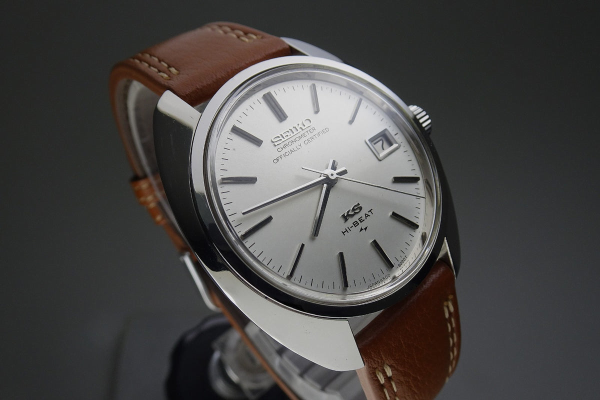 Vintage 1970 JAPAN KING SEIKO CHRONOMETER CALENDAR 4502-8010 25J Hand-winding.