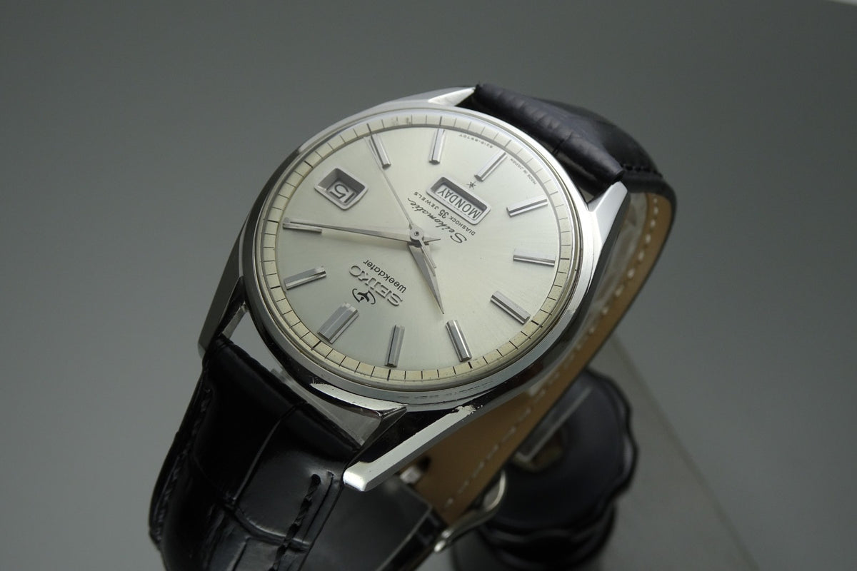 Vintage 1964 JAPAN SEIKO SEIKOMATIC WEEKDATER 6218-8970 35Jewels Automatic.