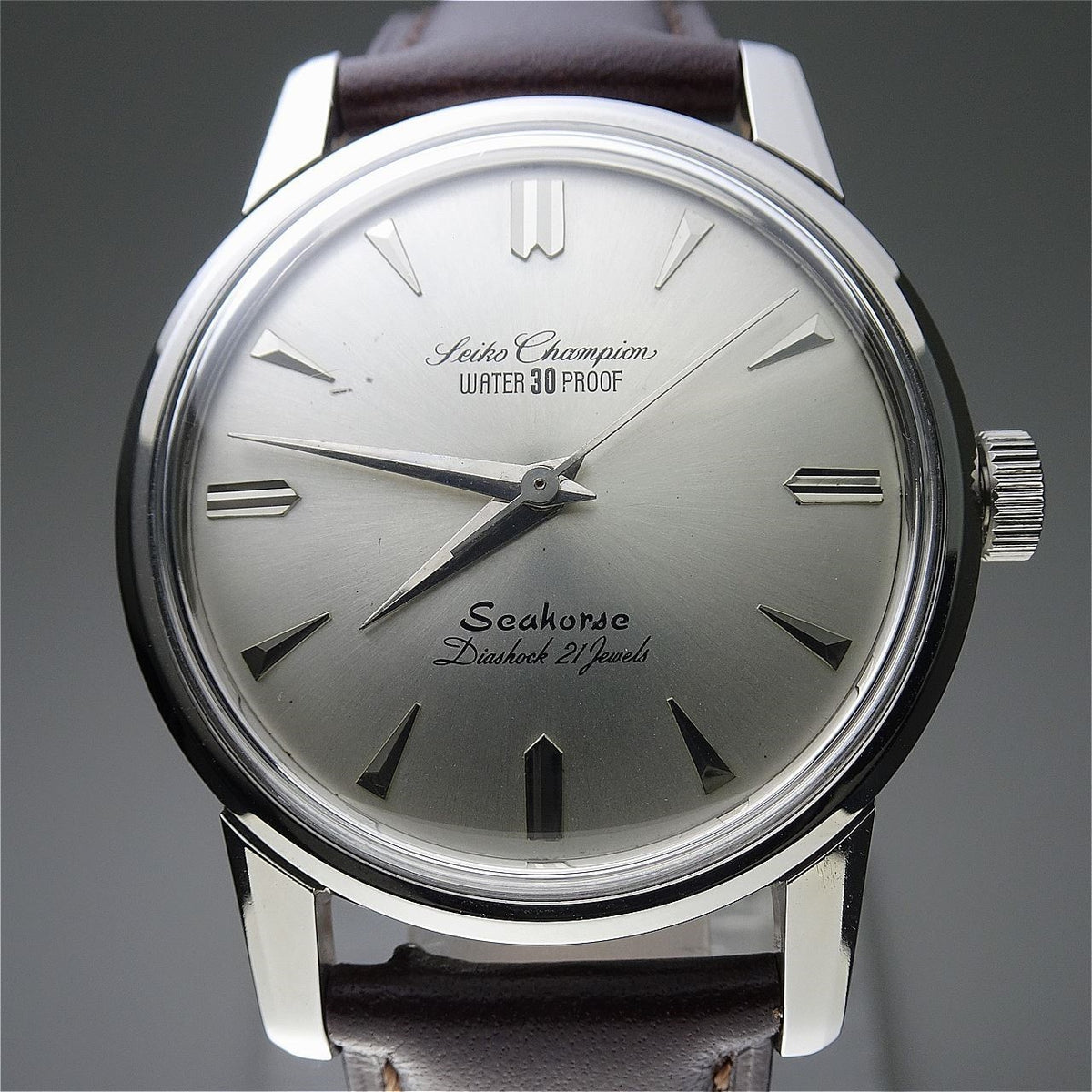 Vintage 1963 JAPAN SEIKO CHAMPION Seahorse J13046 23Jewels Hand-winding.
