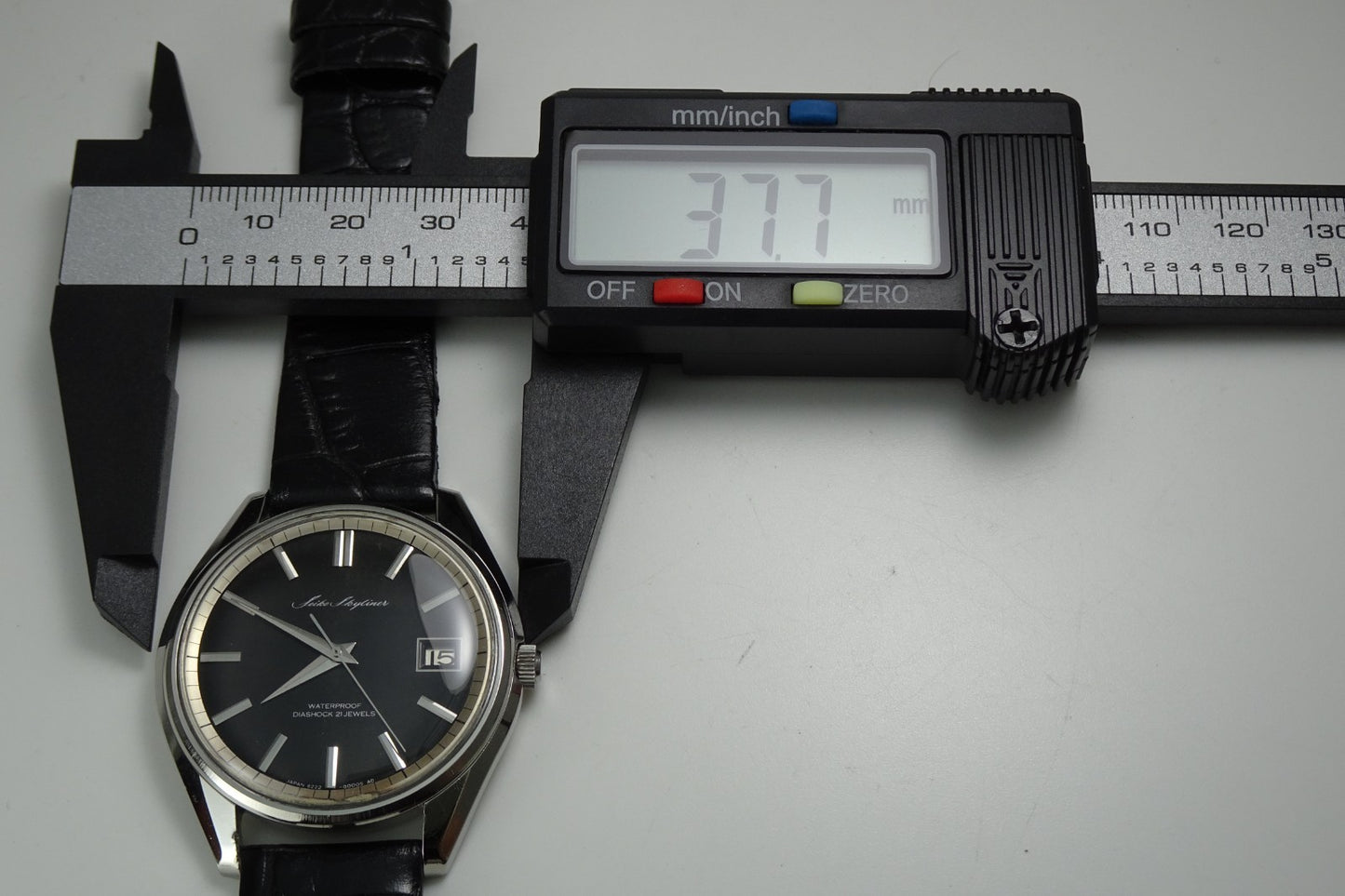Vintage 1966 JAPAN SEIKO SKYLINER CALENDAR 6222-8000 21Jewels Hand-winding.
