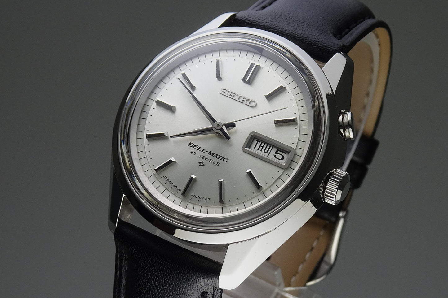 Vintage 1967 JAPAN SEIKO BELL-MATIC WEEKDATER 4006-7010 27Jewels Automatic.
