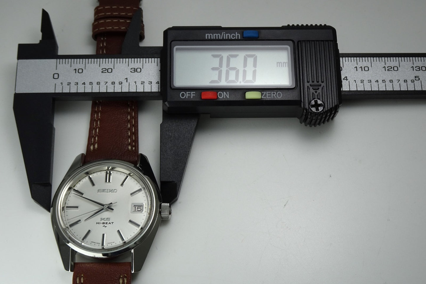 Vintage 1971 JAPAN 45 KING SEIKO CALENDAR 4502-7001 25Jewels Hand-winding.