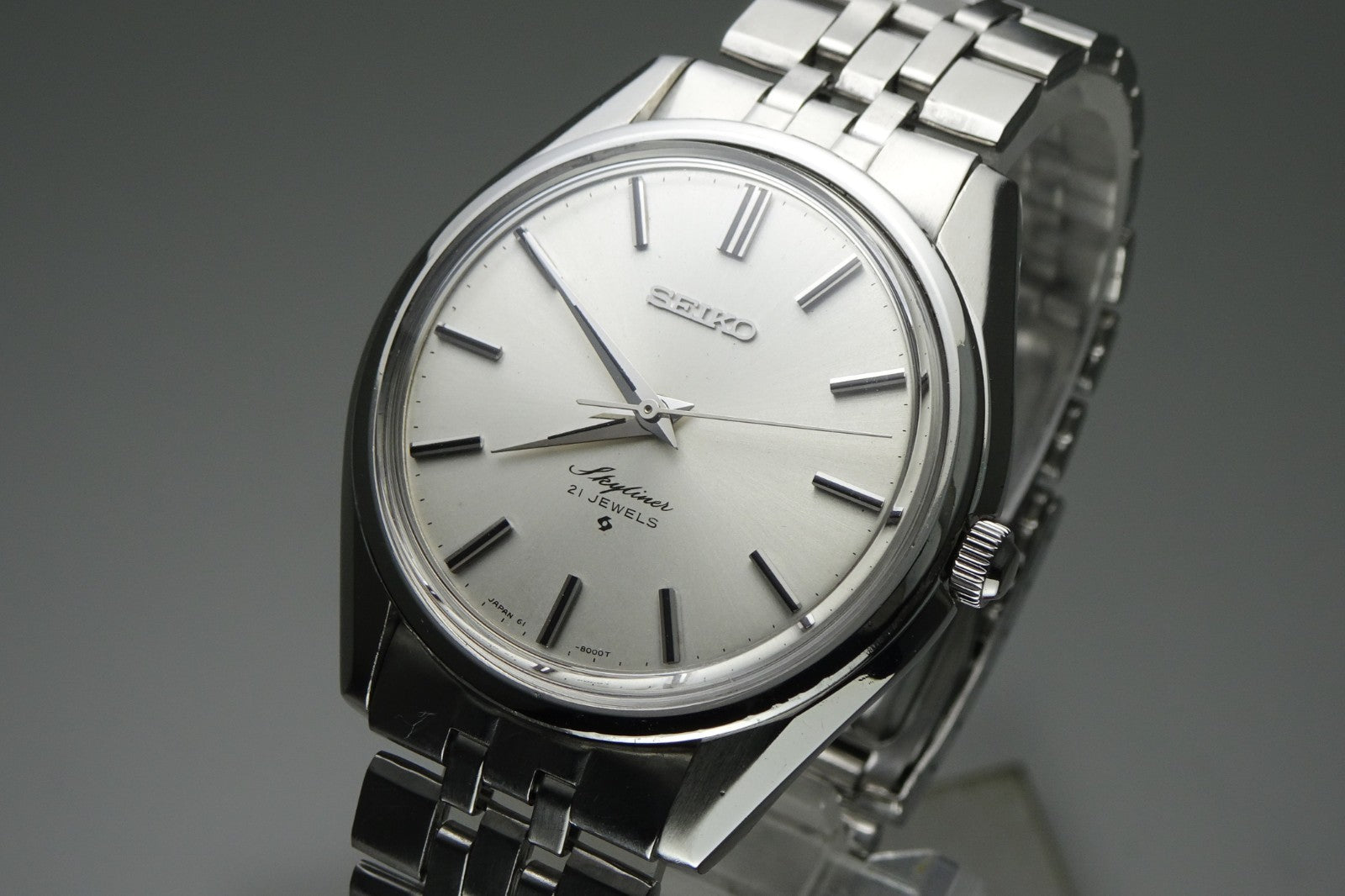 Serviced Vintage 1971 JAPAN SEIKO SKYLINER 6100-8000 21Jewels Hand-winding.