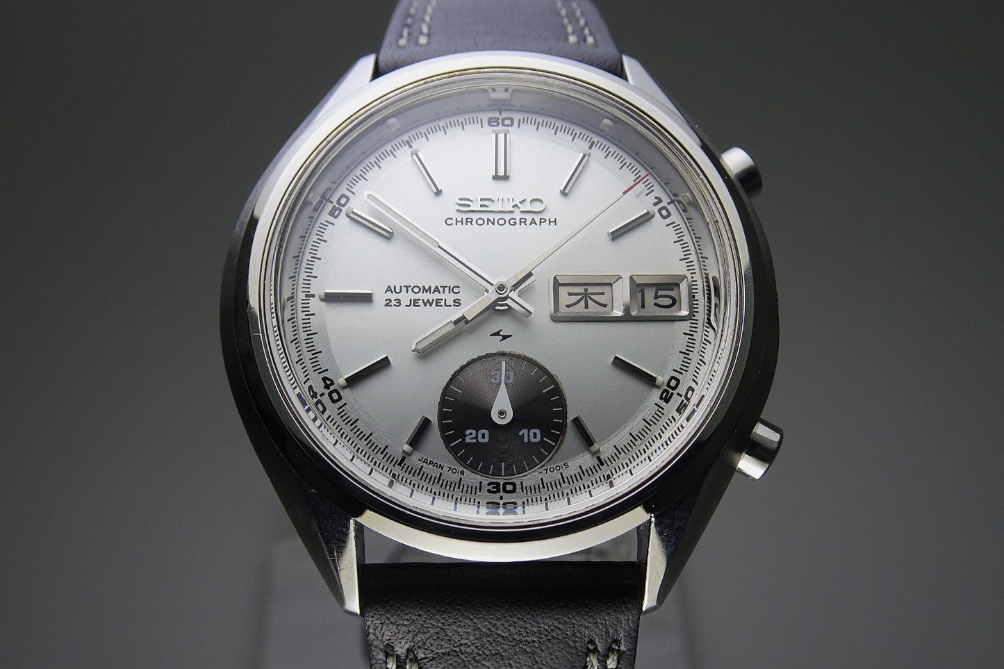 Vintage 1971 JAPAN SEIKO CHRONOGRAPH 7018-7000 23Jewels Automatic.
