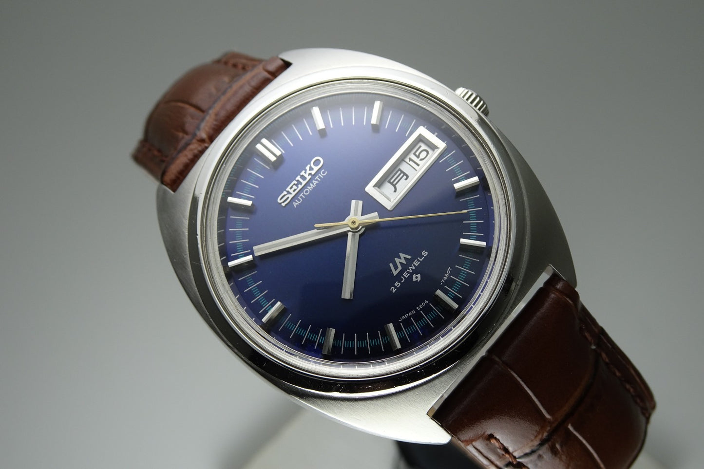 Vintage 1971 JAPAN SEIKO LORD MATIC WEEKDATER 5606-7140 25Jewels Automatic.