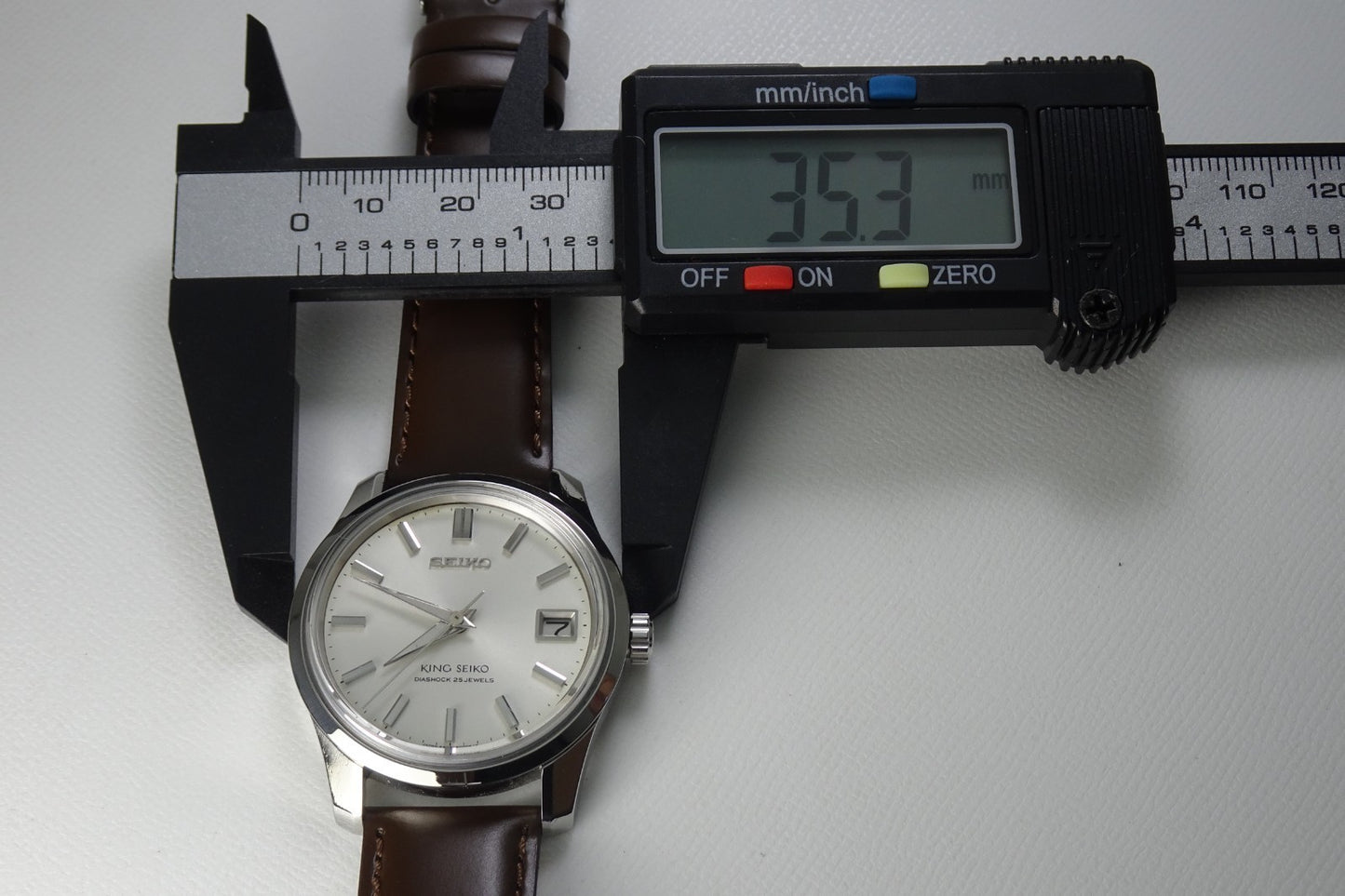 Serviced  Vintage 1966 JAPAN 44 KING SEIKO CALENDAR 4402-8000 25J Hand-winding.