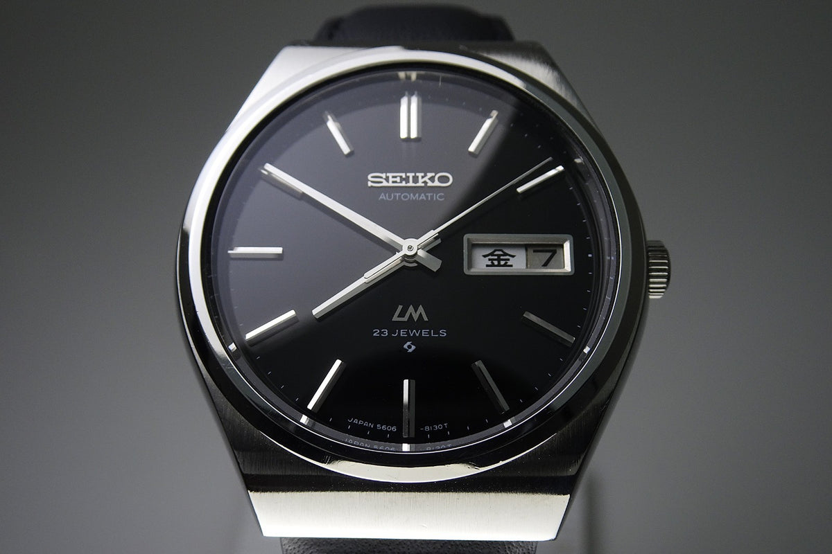 Vintage 1975 JAPAN SEIKO LORD MATIC WEEKDATER 5606-8090 23Jewels Automatic.