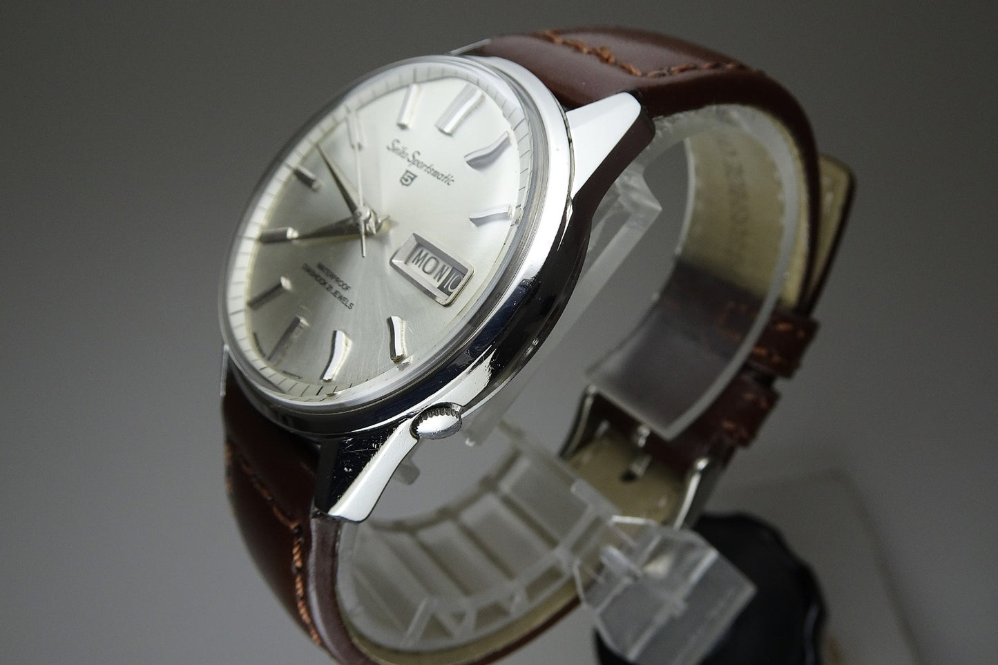 Vintage 1965 JAPAN SEIKO SPORTSMATIC5 6619-8050 21Jewels Automatic.