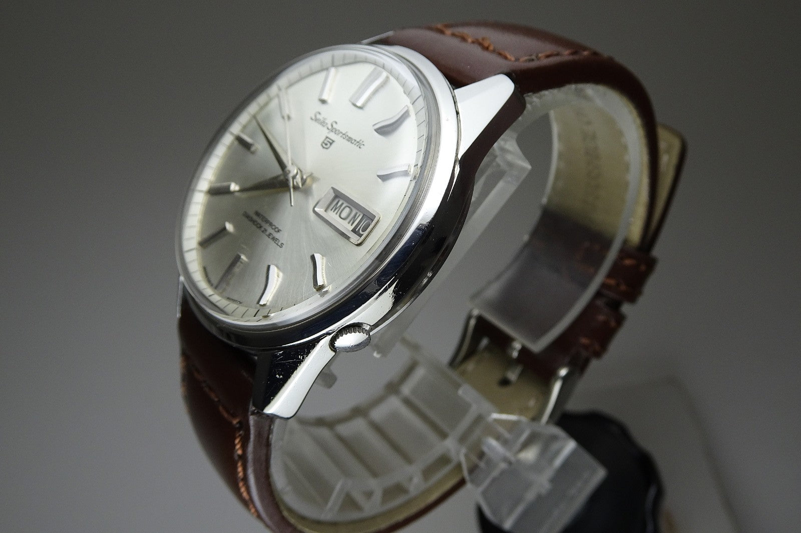 Vintage 1965 JAPAN SEIKO SPORTSMATIC5 6619-8050 21Jewels Automatic.