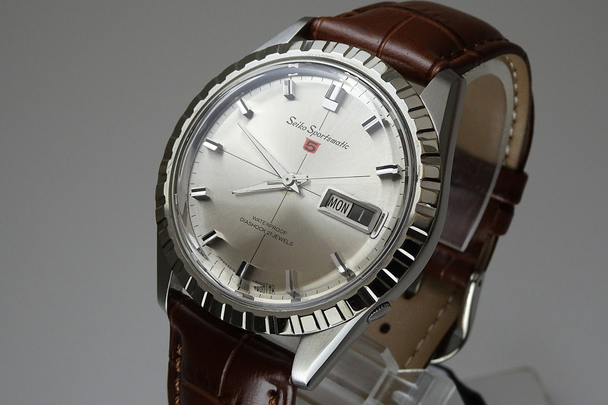 Vintage 1965 JAPAN SEIKO SPORTSMATIC5 6619-9000 21Jewels Automatic.
