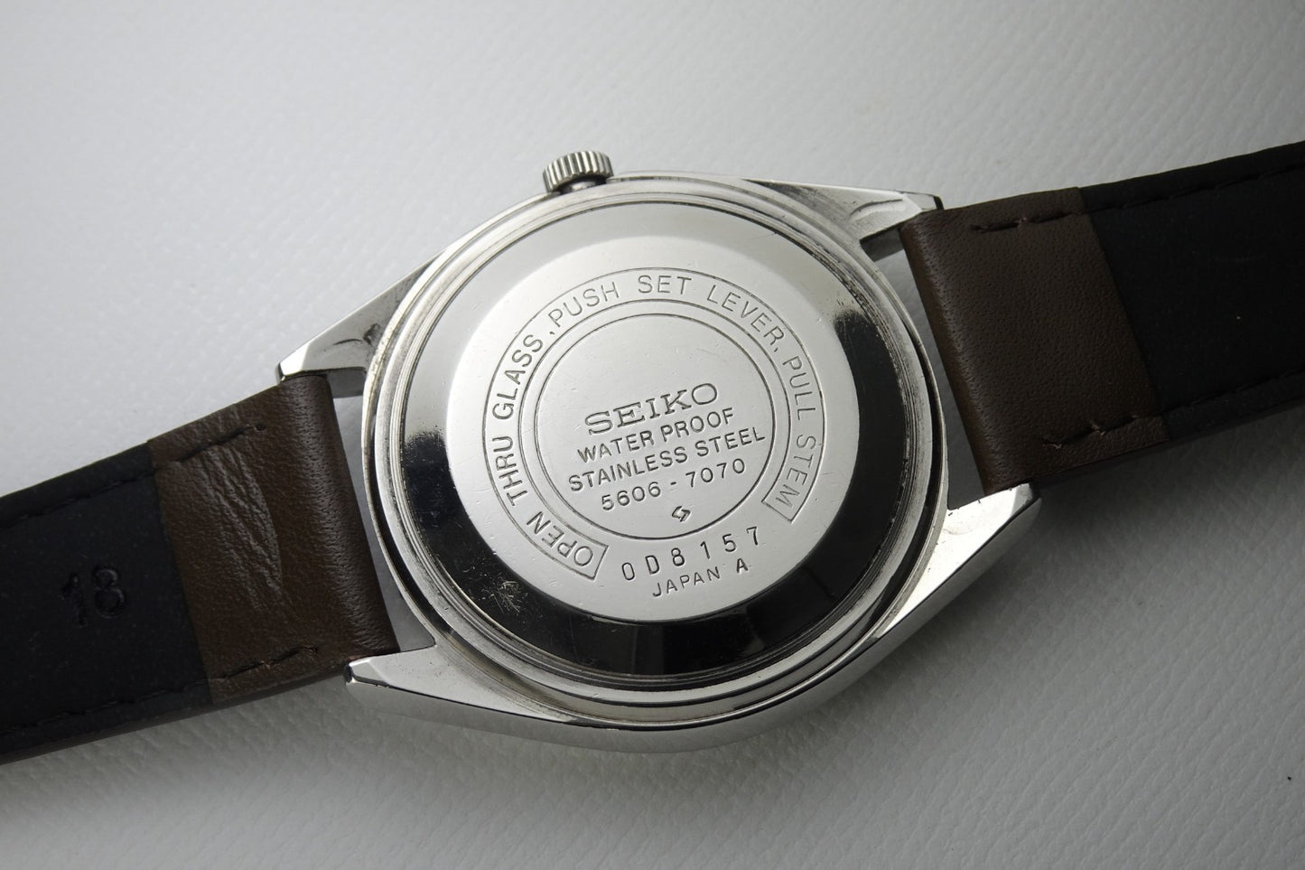 Serviced Vintage 1968 JAPAN SEIKO LORD MATIC WEEKDATER 5606-7070 23J Automatic.