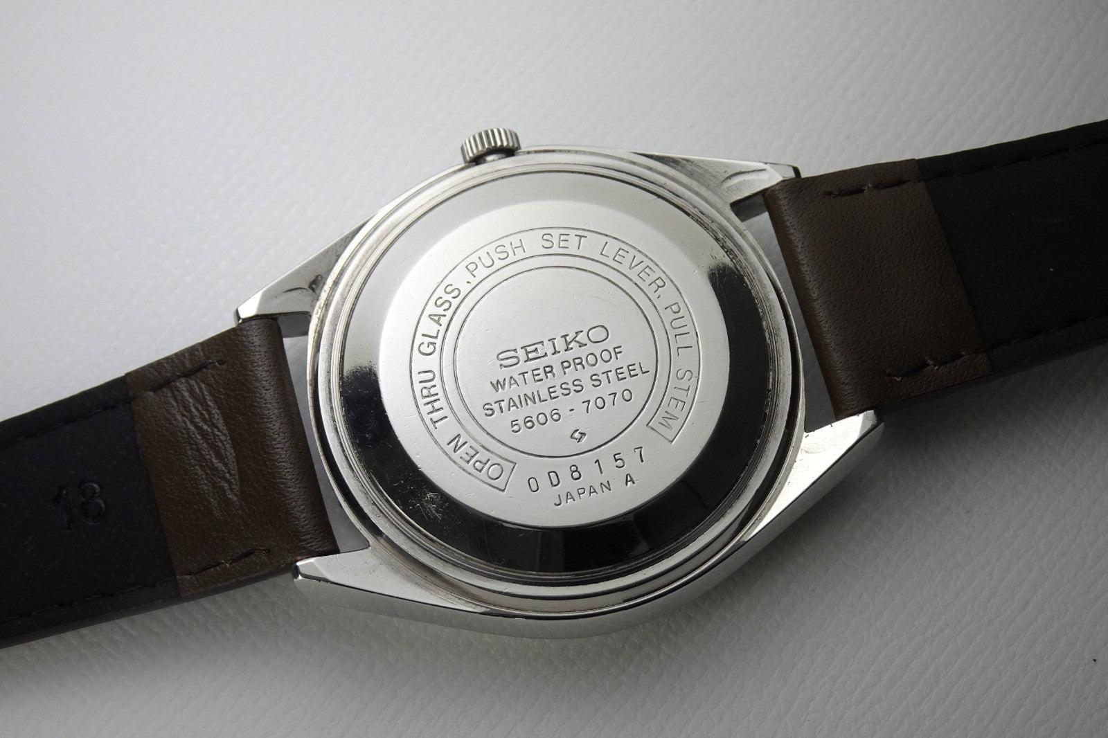 Serviced Vintage 1968 JAPAN SEIKO LORD MATIC WEEKDATER 5606-7070 23J Automatic.