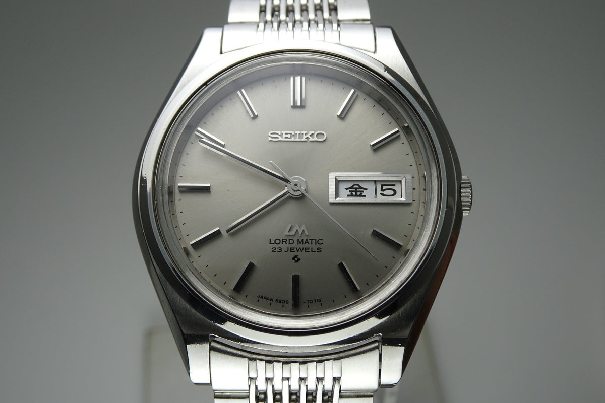 Vintage 1971 JAPAN SEIKO LORD MATIC WEEKDATER 5606-7070 23Jewels Automatic.
