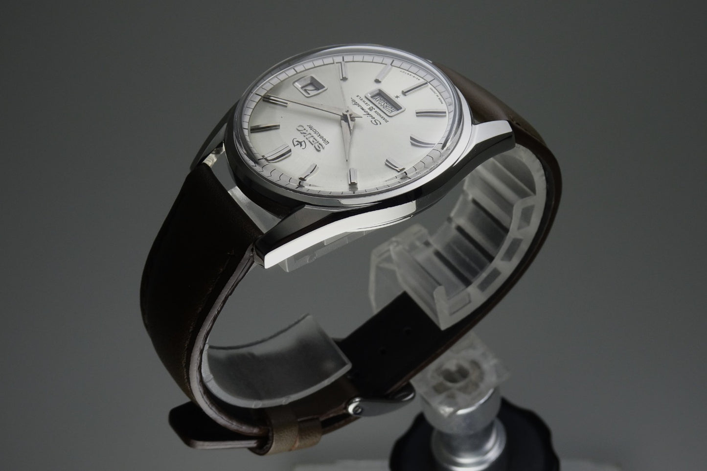 Vintage 1964 JAPAN SEIKO SEIKOMATIC WEEKDATER 6218-8970 35Jewels Automatic.