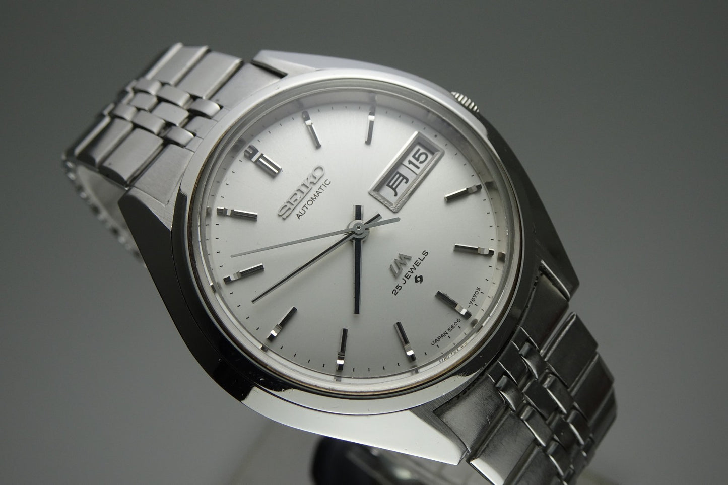 Vintage 1974 JAPAN SEIKO LORD MATIC WEEKDATER 5606-7192 25Jewels Automatic.