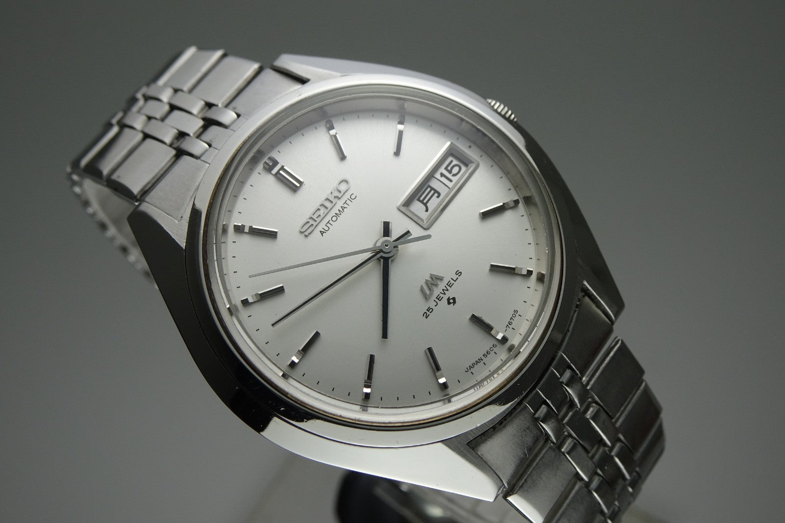 Vintage 1974 JAPAN SEIKO LORD MATIC WEEKDATER 5606-7192 25Jewels Automatic.
