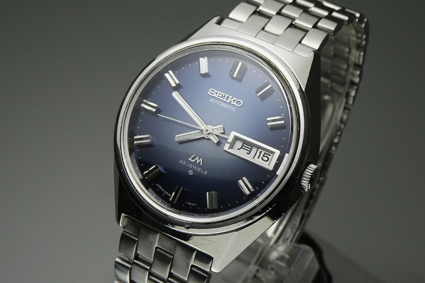 Serviced Vintage 1973 JAPAN SEIKO LORD MATIC WEEKDATER 5606-7260 23J Automatic.