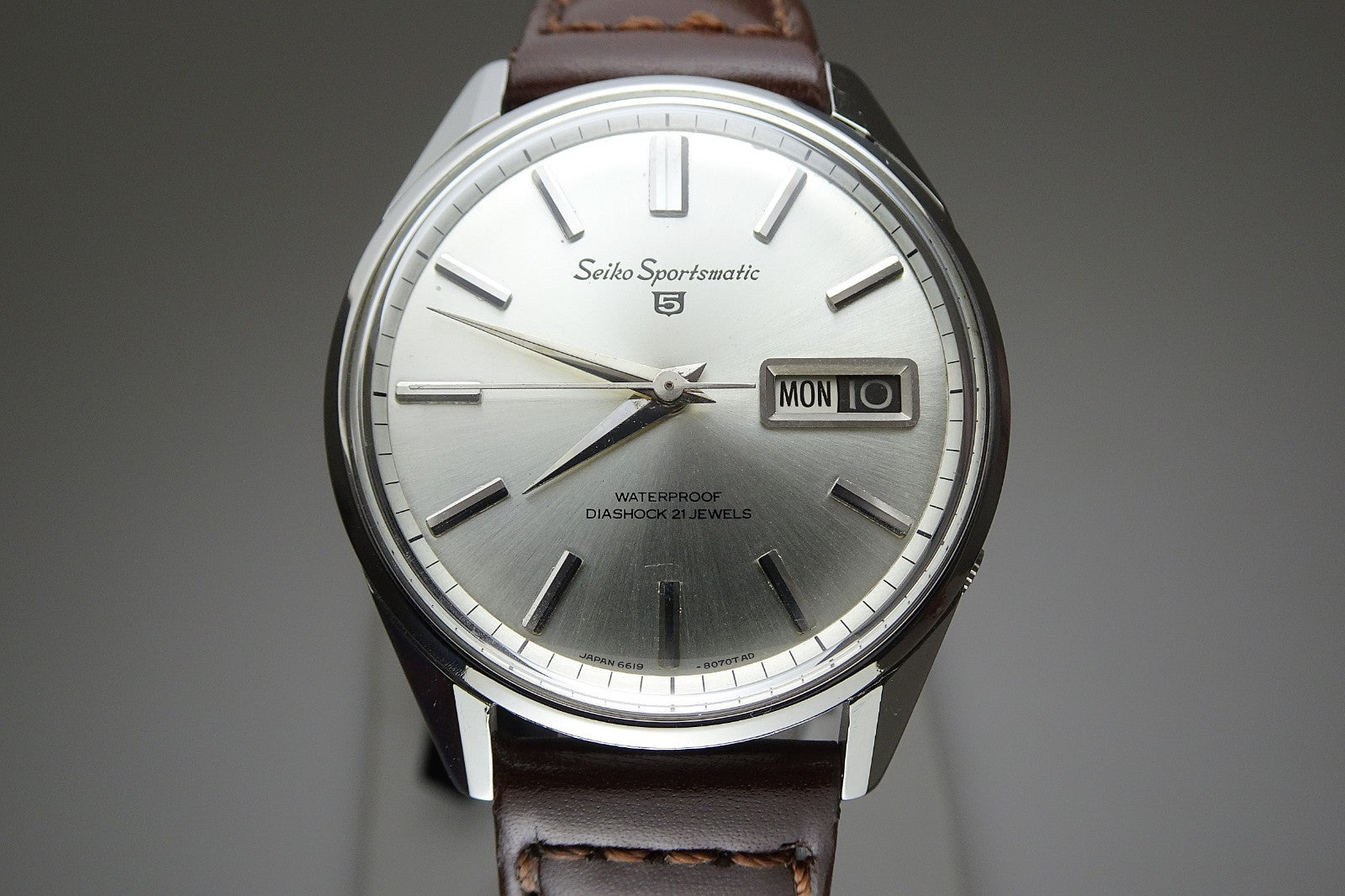 Vintage 1965 JAPAN SEIKO SPORTSMATIC5 6619-8050 21Jewels Automatic.
