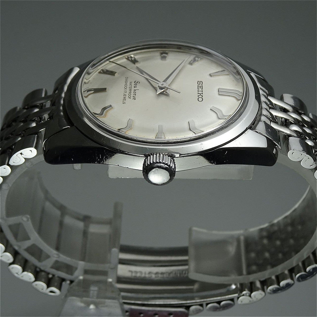 Serviced Vintage 1965 JAPAN SEIKO SEA HORSE 66-8980 17Jewels Hand-winding.