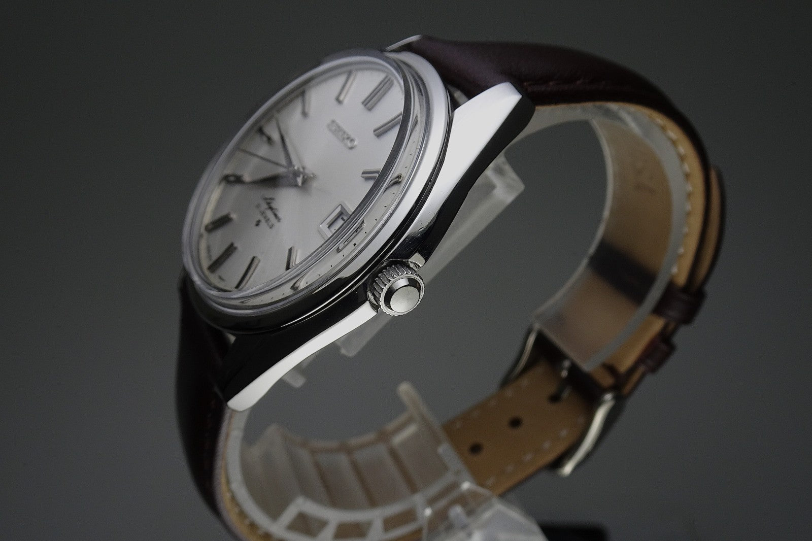 Vintage 1970 JAPAN SEIKO SKYLINER CALENDAR 6102-8000 21Jewels Hand-winding.