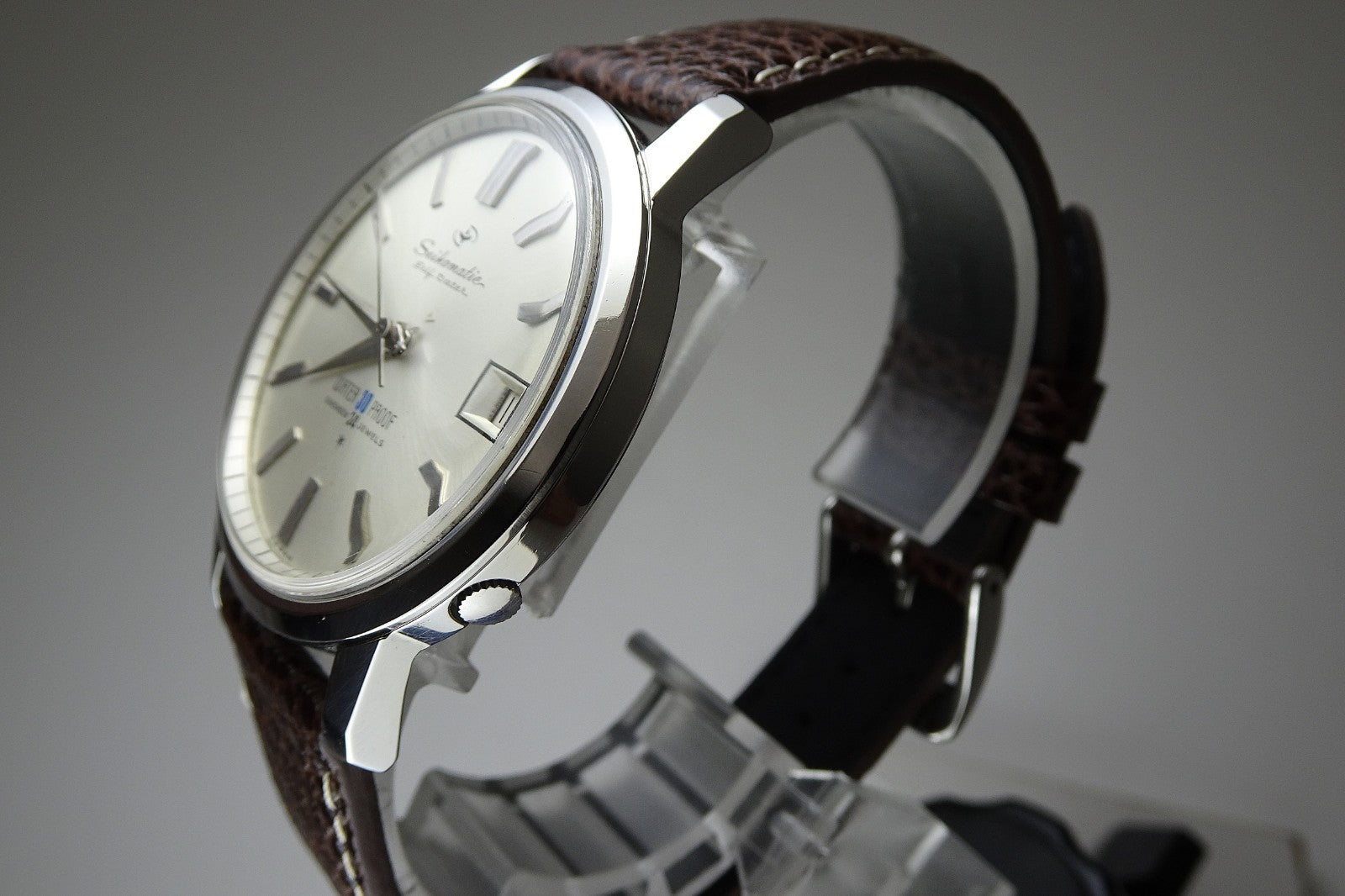 Vintage 1963 JAPAN SEIKO SEIKOMATIC SELF-DATA J13059 24Jewels Automatic.