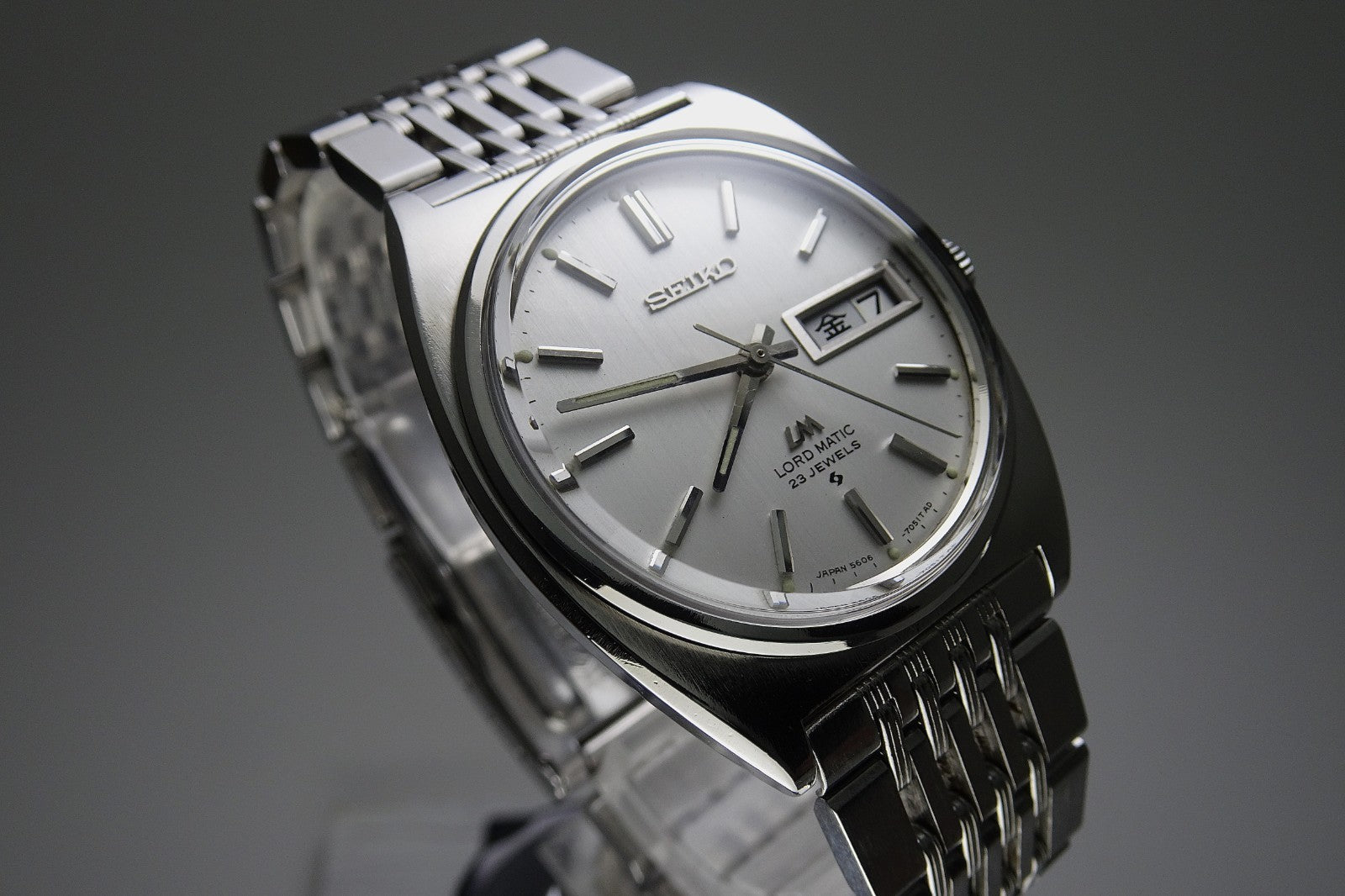 Serviced Vintage 1969 JAPAN SEIKO LORD MATIC WEEKDATER 5606-7050 23J Automatic.