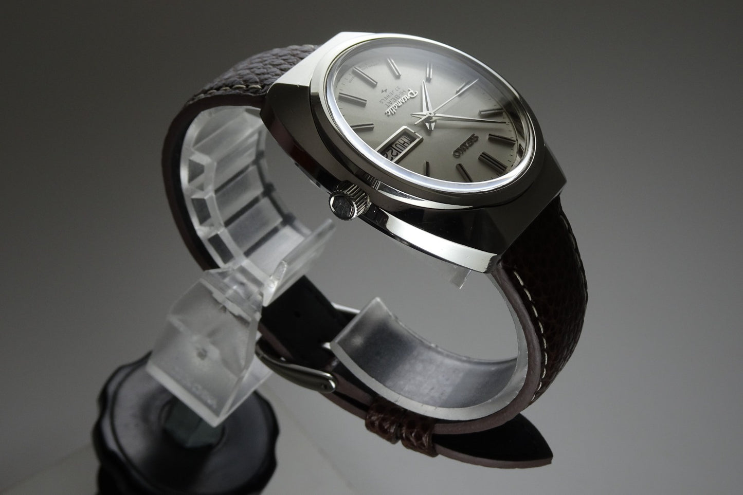 Vintage 1970 JAPAN SEIKO PRESMATIC WEEKDATER 5146-7040 27Jewels Automatic.