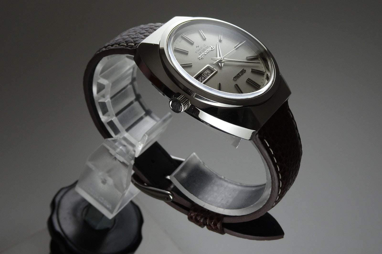 Vintage 1970 JAPAN SEIKO PRESMATIC WEEKDATER 5146-7040 27Jewels Automatic.