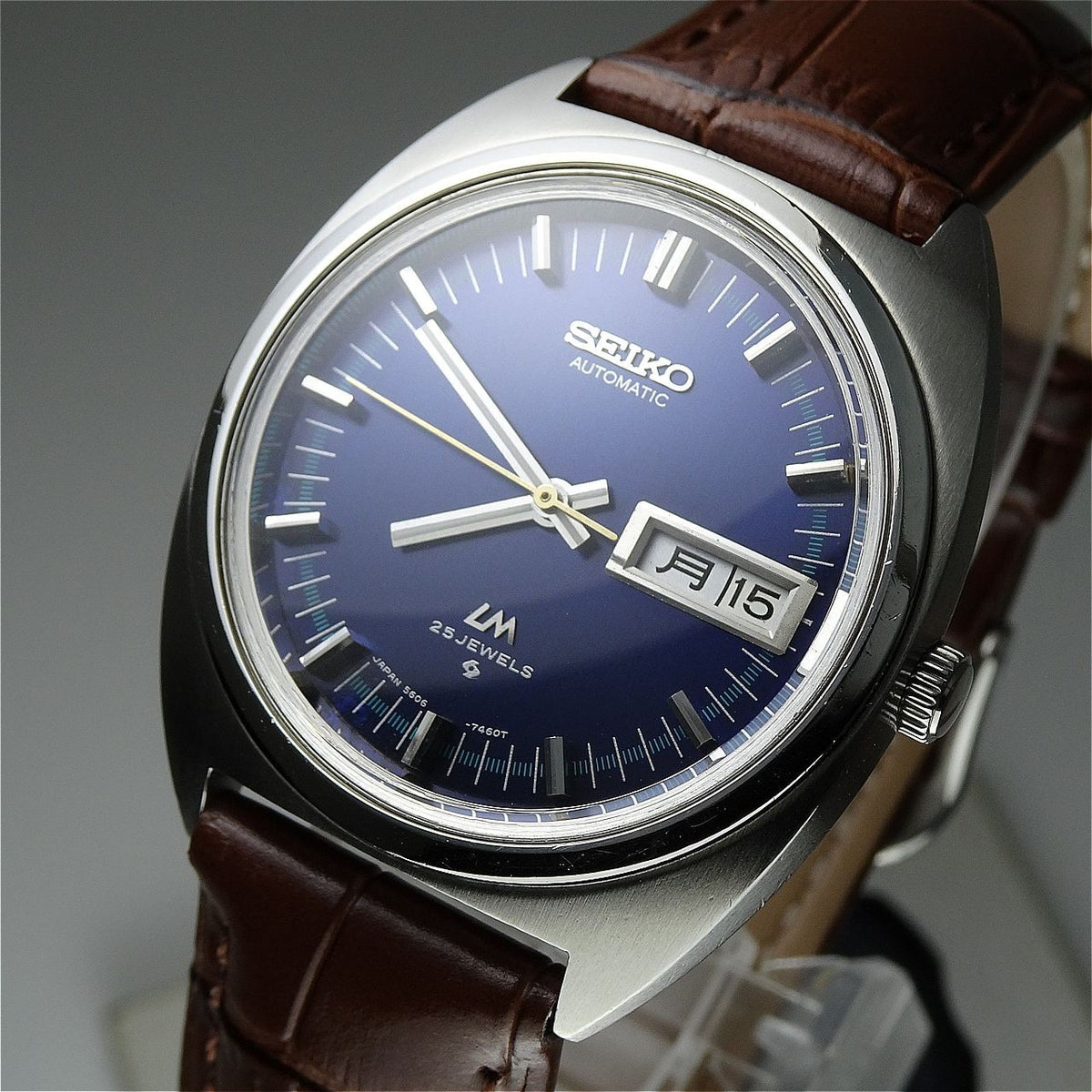 Serviced  Vintage 1971 JAPAN SEIKO LORD MATIC WEEKDATER 5606-7140 25J Automatic.