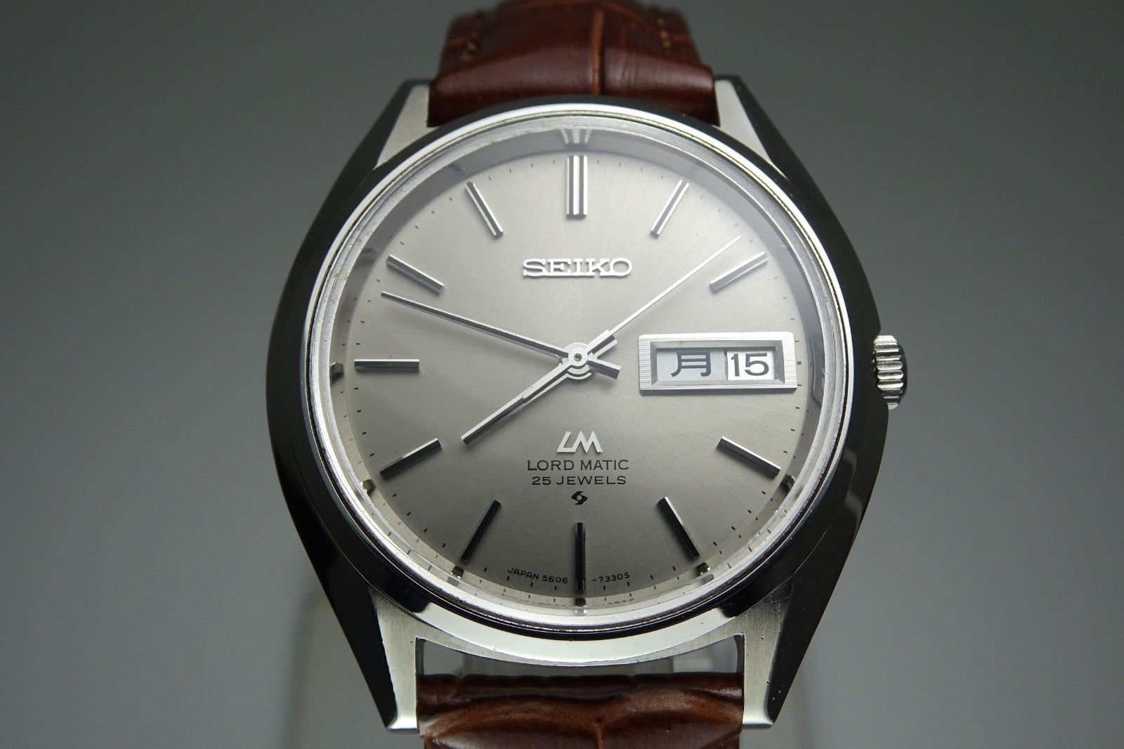Vintage 1971 JAPAN SEIKO LORD MATIC WEEKDATER 5606-7190 25Jewels Automatic.