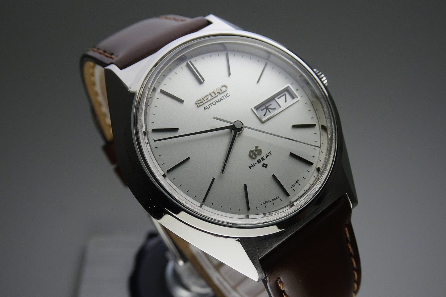Vintage 1973 JAPAN GRAND SEIKO WEEKDATER 5646-7011 25Jewels Automatic.