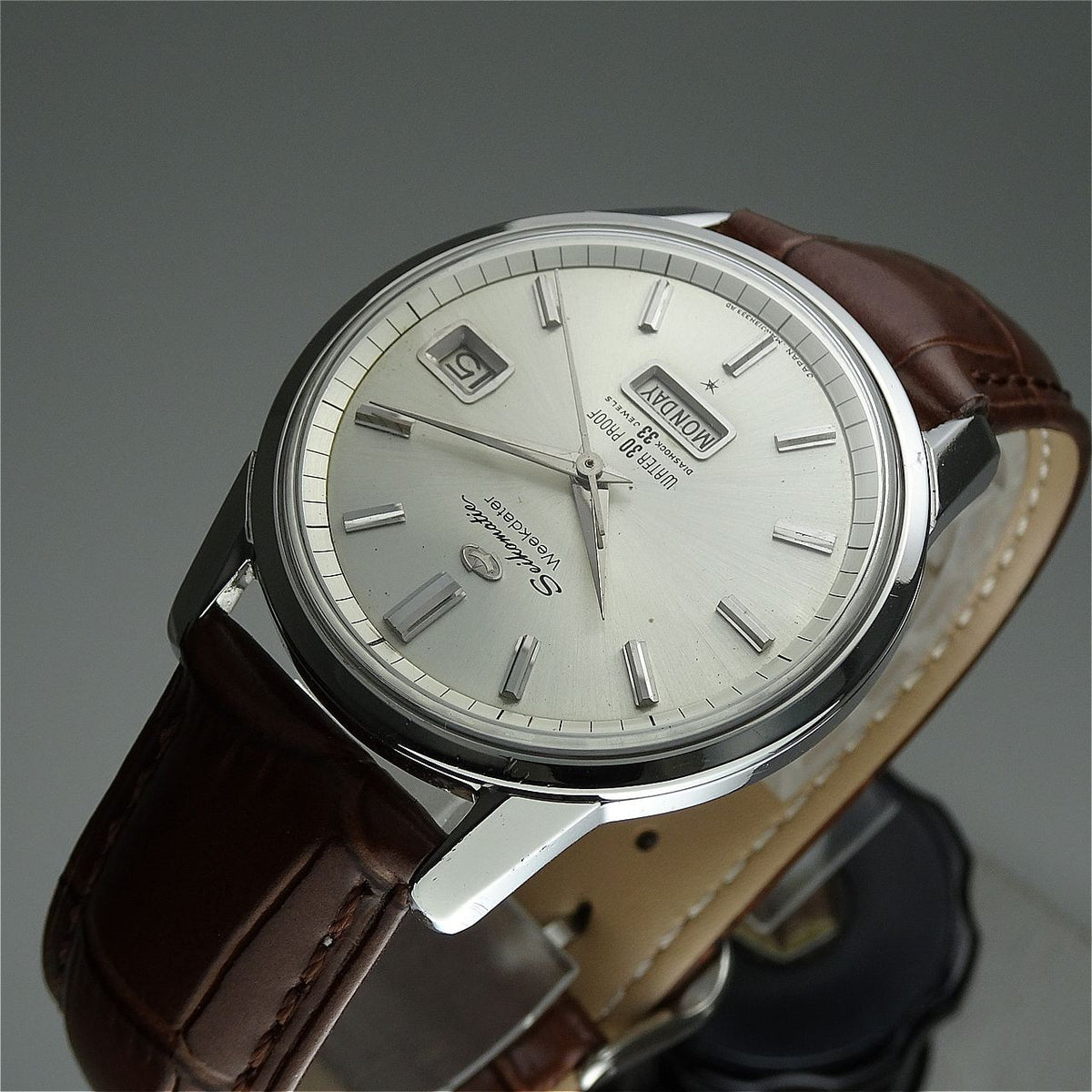 Vintage 1963 JAPAN SEIKO MATIC WEEKDATER J13080 33Jewels Automatic.