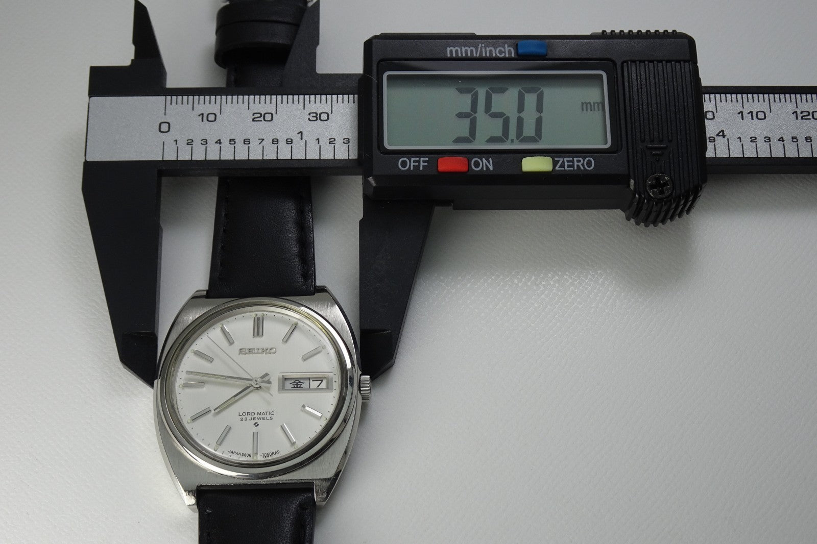 Serviced Vintage 1968 JAPAN SEIKO LORD MATIC WEEKDATER 5606-7050 23J Automatic.