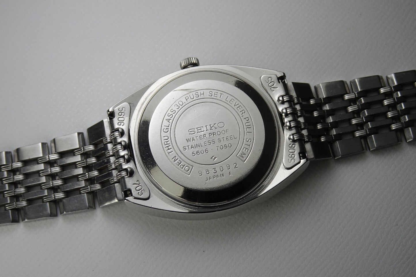 Serviced Vintage 1969 JAPAN SEIKO LORD MATIC WEEKDATER 5606-7050 23J Automatic.