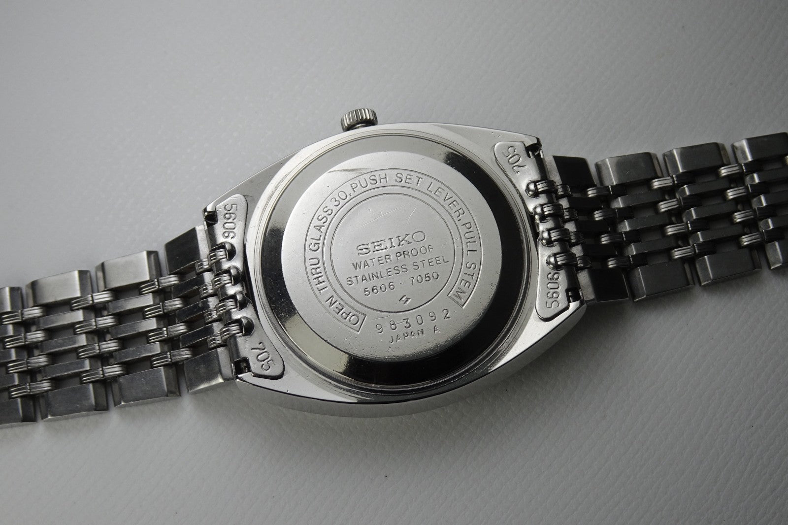 Serviced Vintage 1969 JAPAN SEIKO LORD MATIC WEEKDATER 5606-7050 23J Automatic.