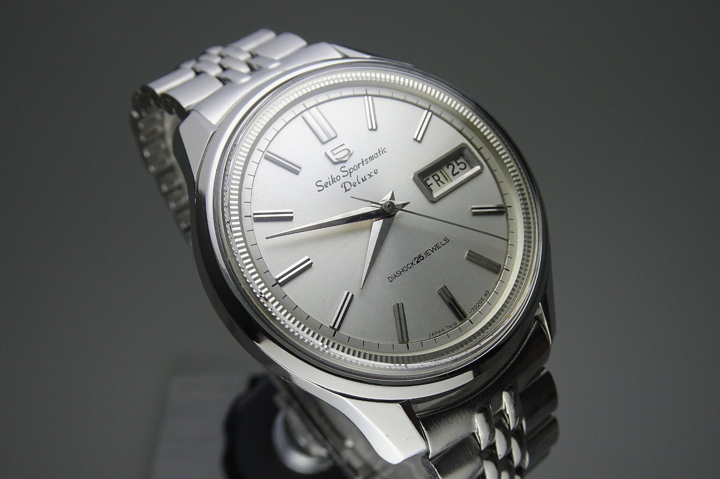 Vintage 1965 JAPAN SEIKO SPORTSMATIC5 DX 7619-7010 25Jewels Automatic.