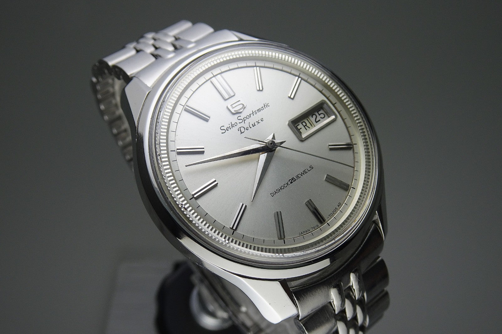 Vintage 1965 JAPAN SEIKO SPORTSMATIC5 DX 7619-7010 25Jewels Automatic.