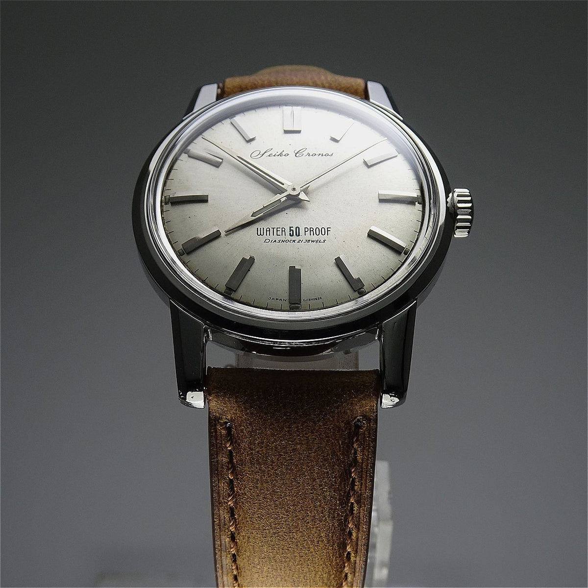 Vintage 1962 JAPAN SEIKO CRONOS J13046 21Jewels Hand-winding.