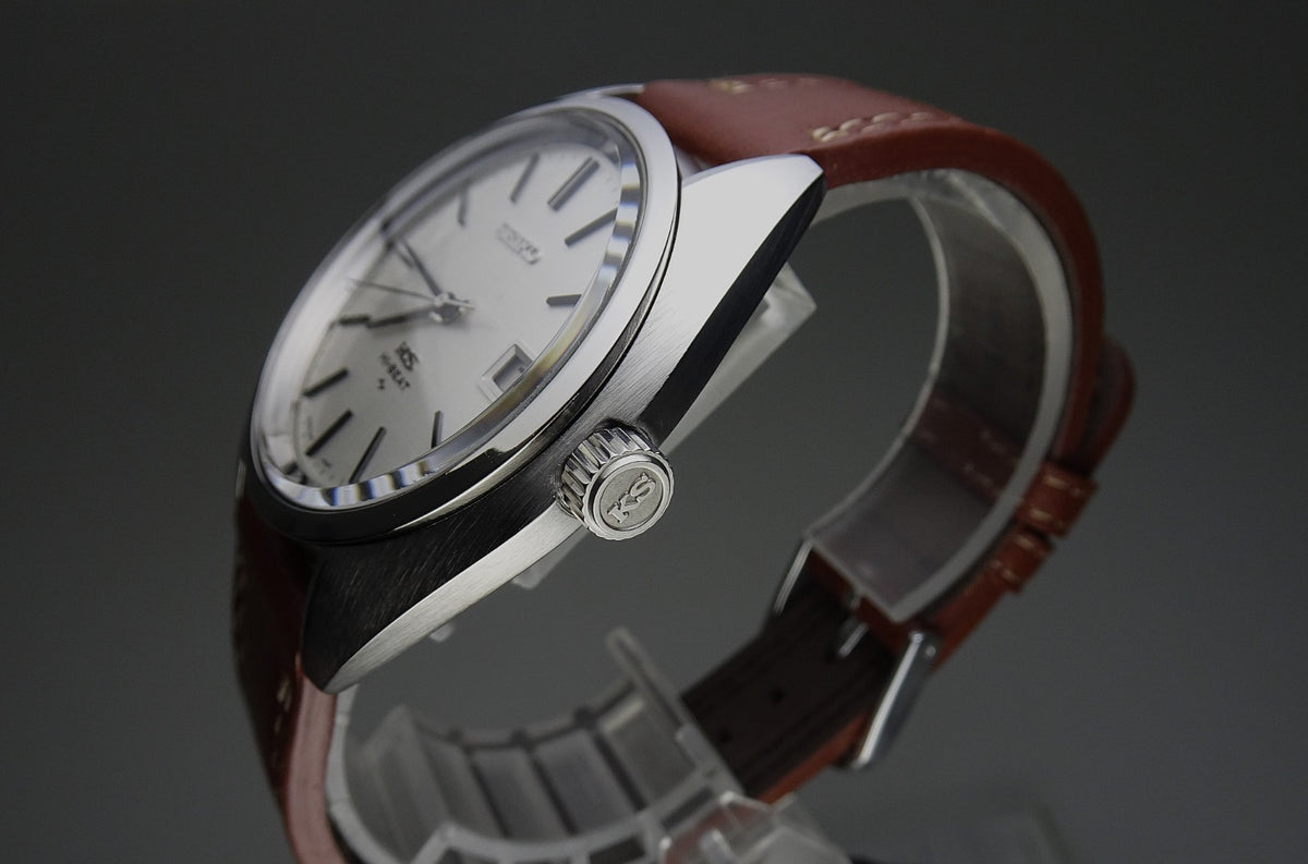 Serviced  Vintage 1970 JAPAN KING SEIKO CALENDAR 4502-7010 25J Hand-winding.