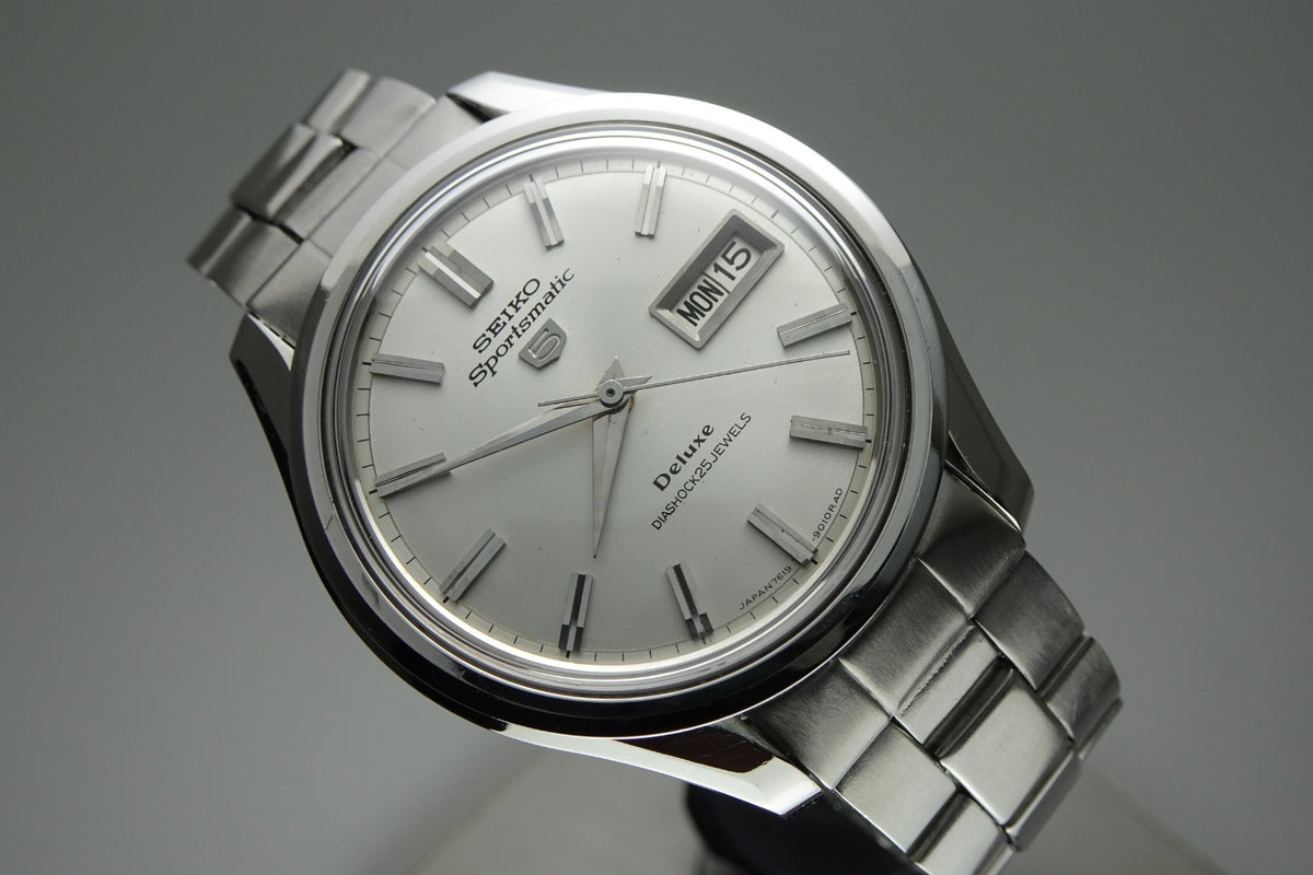 Serviced  Vintage 1966 JAPAN SEIKO SPORTSMATIC5 DX 7619-9010 25J Automatic.