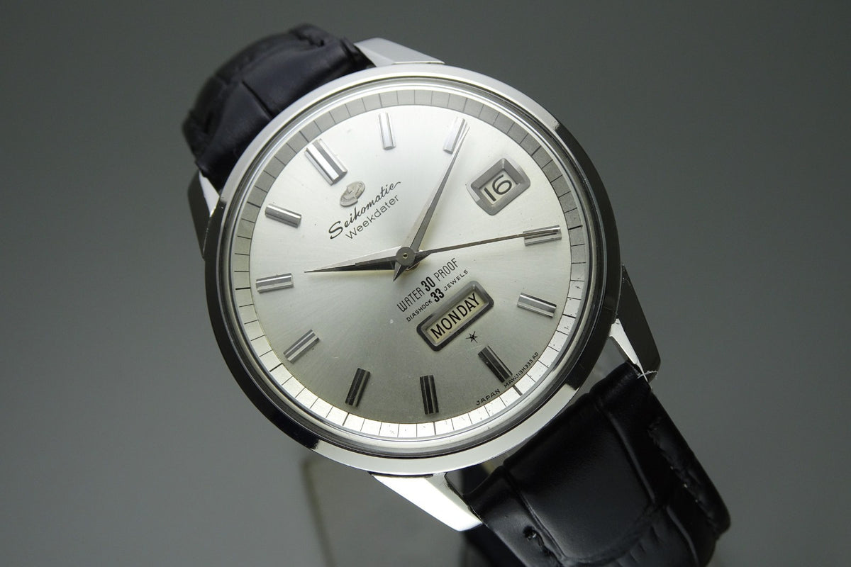 Vintage 1963 JAPAN SEIKO MATIC WEEKDATER J13080 33Jewels Automatic.