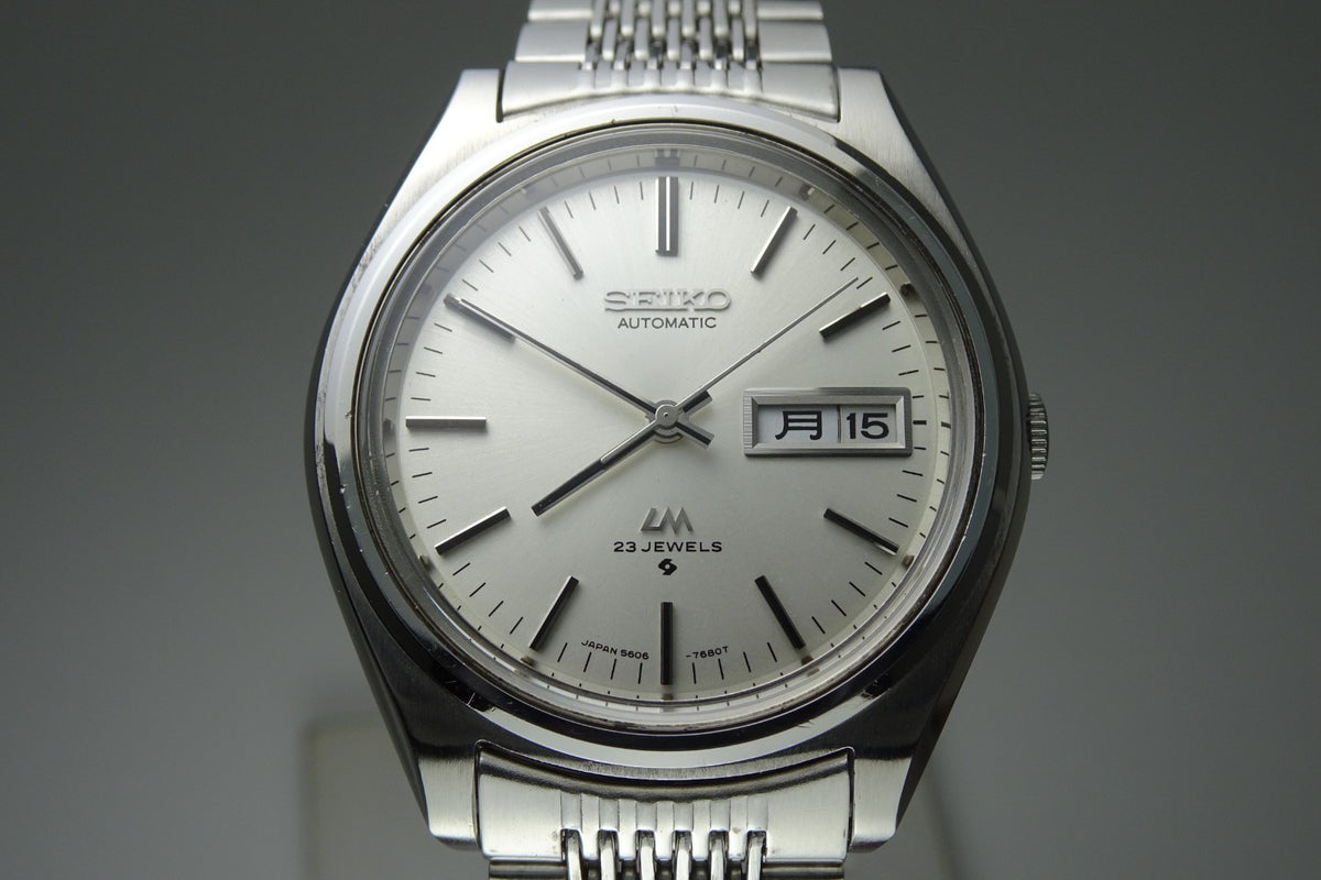 Vintage 1974 JAPAN SEIKO LORD MATIC WEEKDATER 5606-7072 23Jewels Automatic.