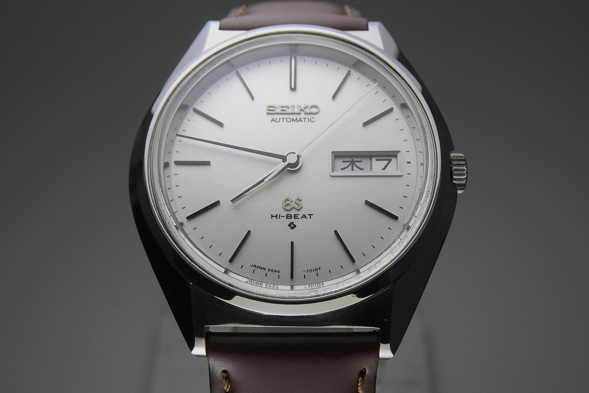 Vintage 1973 JAPAN GRAND SEIKO WEEKDATER 5646-7011 25Jewels Automatic.