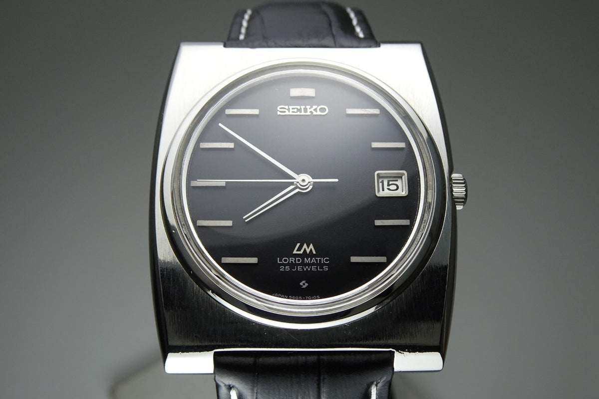 Vintage 1969 JAPAN SEIKO LORD MATIC CALENDAR 5605-7030 25Jewels Automatic.