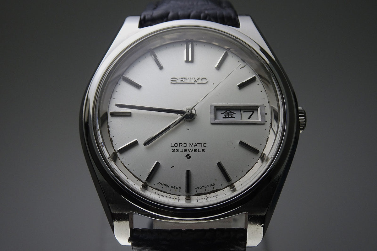Vintage 1968 JAPAN SEIKO LORD MATIC WEEKDATER 5606-7070 23Jewels Automatic.